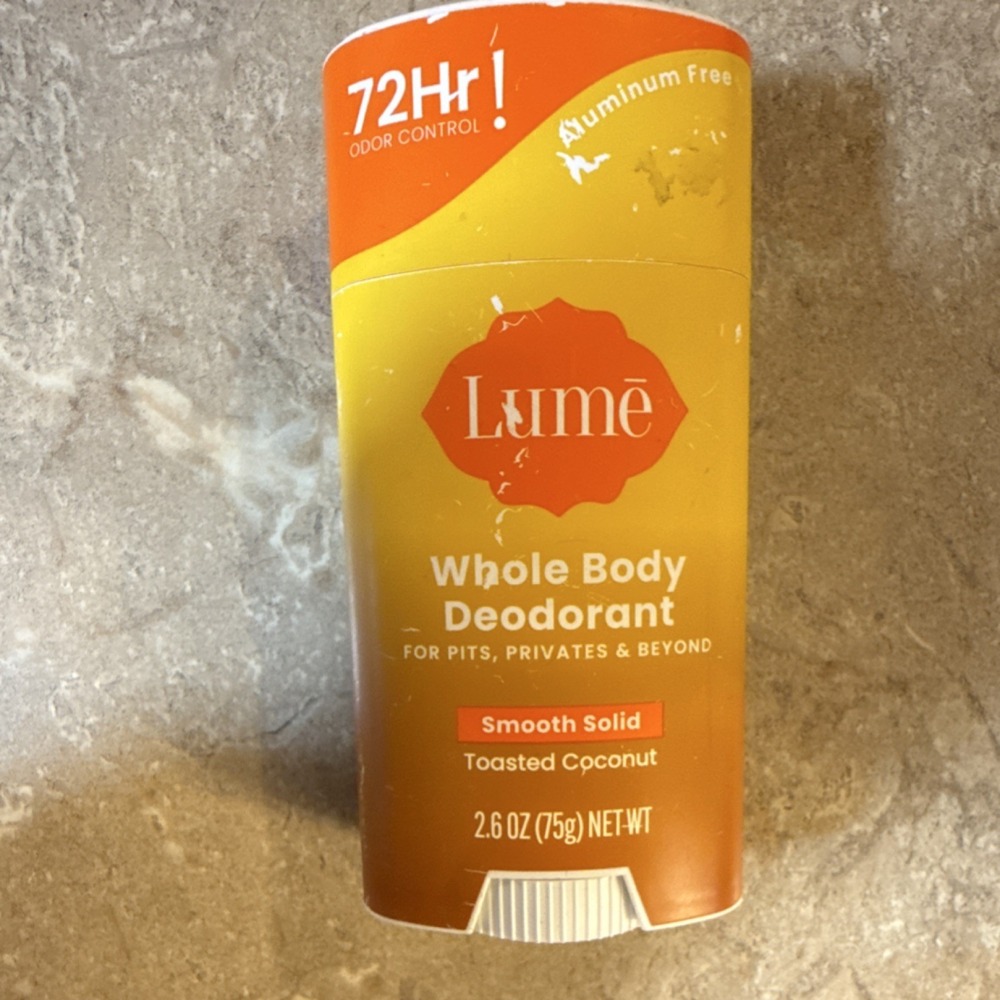 Lume Whole Body Deodorant Aluminum-Free Toasted Coconut 2.6 oz (75g)